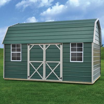 Derksen Buildings metal side lofted barn Wharton Portable Buildings Wharton, Texas